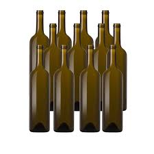 Cinnamon Brown Glass Bordeaux Bottle 10 per Case (750 ml | 25.36 oz)