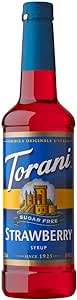 Torani Sugar Free Strawberry Syrup - 750ml