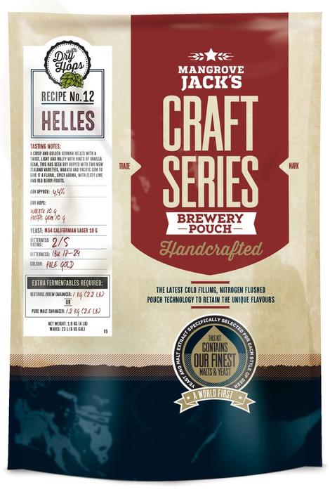 Mangrove Jacks Craft Series Helles Lager + Dry Hops Beer Kit
